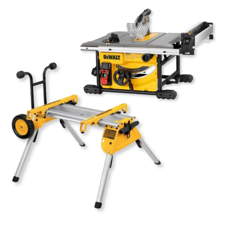 DeWalt | Compact Table Saw 210mm 1850W + Rolling Workstation