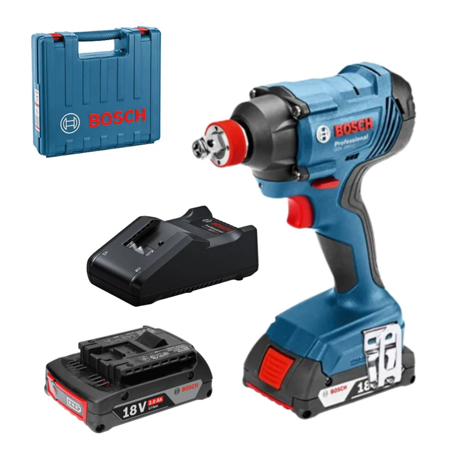Bosch Professional | Cordless Impact Wrench GDX 180-LI C/W + 2 x 2.0Ah Batteries & Charger