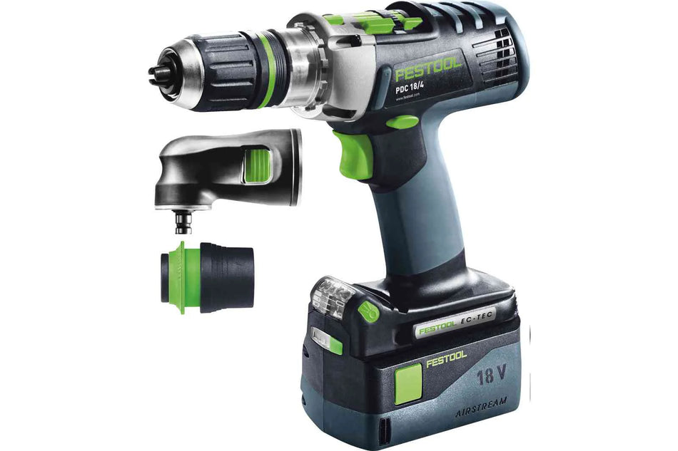 Festool | Cordless percussion drill QUADRIVE PDC 18/4 Li 5,2-Set