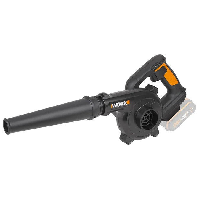 Worx | Workshop Blower Cordless 20V Powershare® 257Kph Max Air Speed-(Battery Excluded)