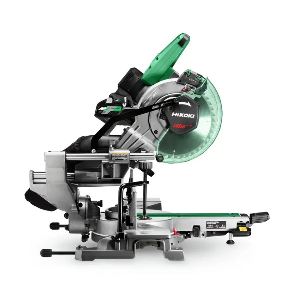 Hikoki | Cordless Miter Saw 255mm 36V, Duel Bevel, Shadow Line