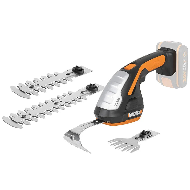 WORX | Grass Shear Zen & Trimmer 20V c/w 3 X Blades (Battery Excluded)