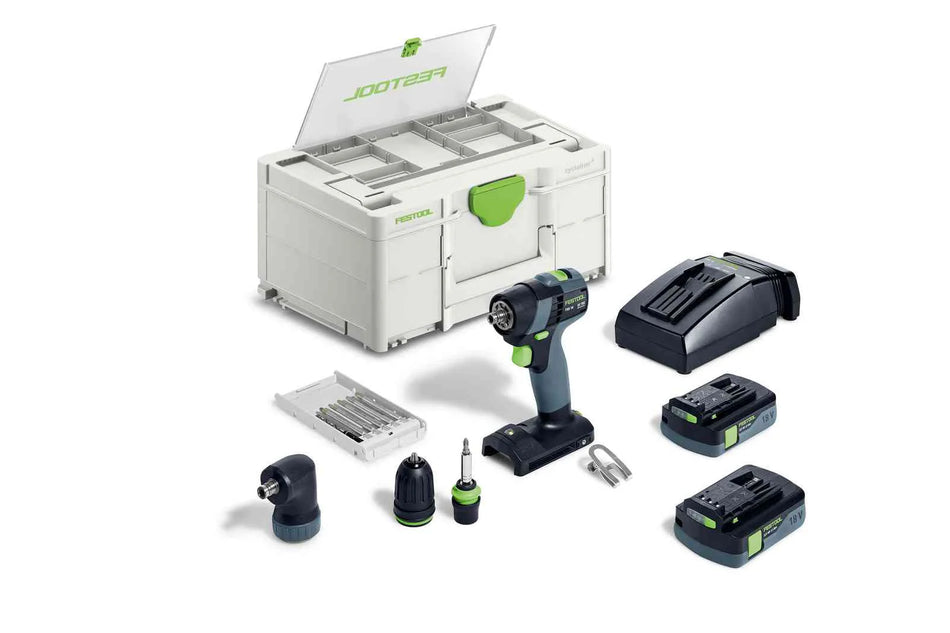 Festool | Cordless drill TXS 18 C 3,0-Set + FREE Battery 18V 3aH (Free gift will be received when registering tool for warranty, Ts&Cs in description below)