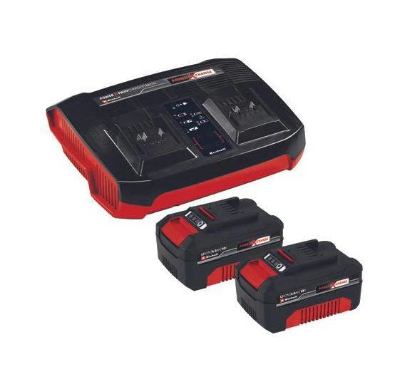 Einhell | Battery Starter Kit 18V 2 X 4.0Ah Batteries & Twincharger