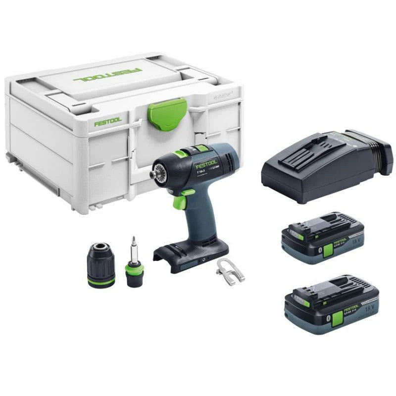 Festool | Cordless drill T18 18+3 HPC 4.0 I-Plus