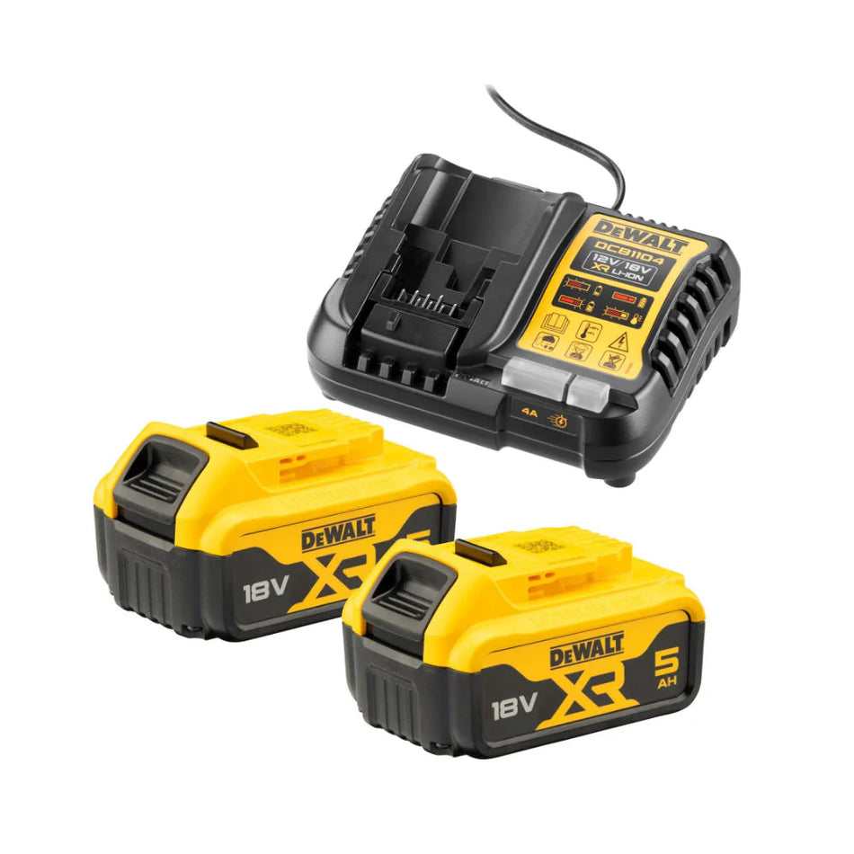 DeWalt | Battery Kits - 2 X 5,0Ah Batteries 18V & Charger