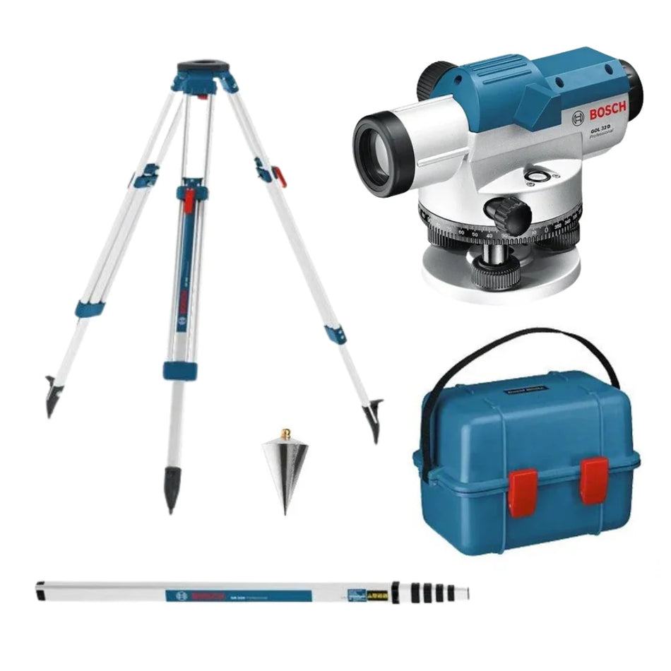 Bosch Professional | Optical Level GOL 32 D + BT 160 + GR 500