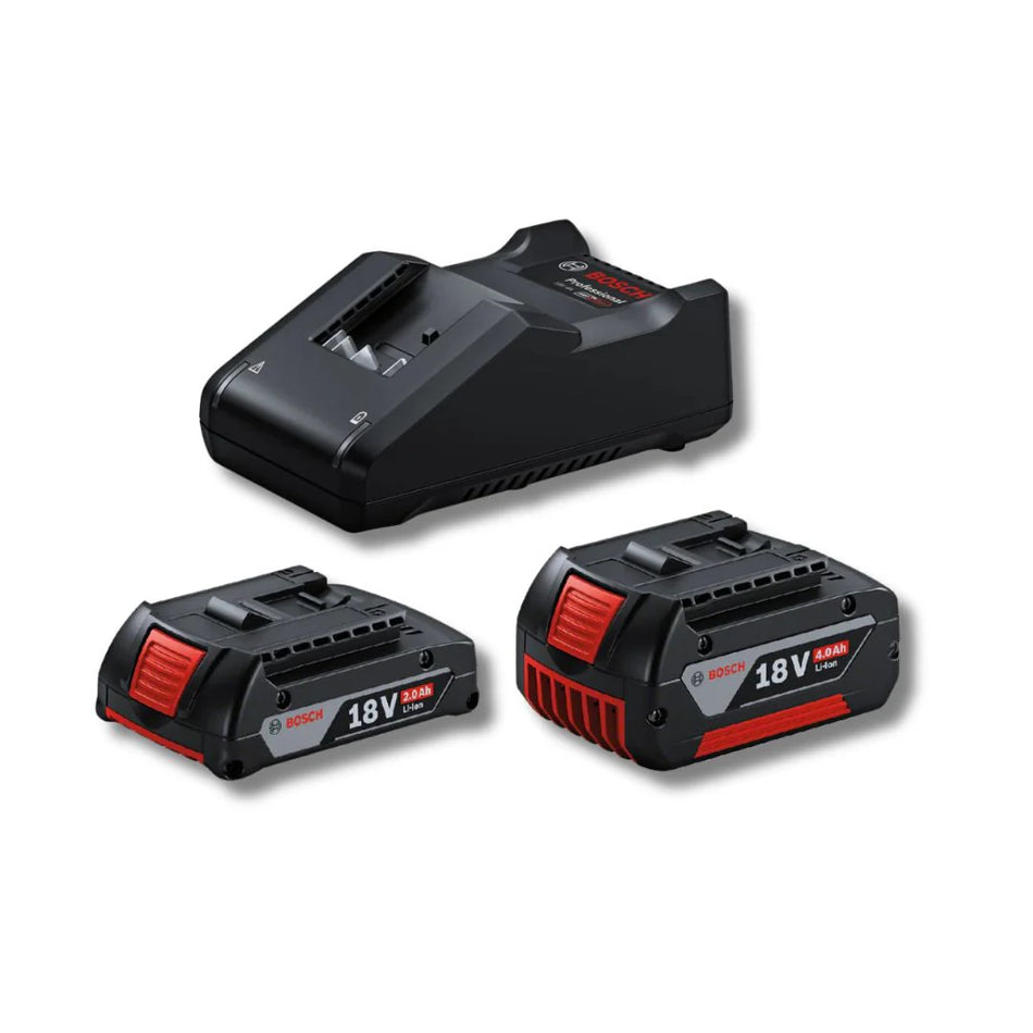 Bosch Professional | Battery Starter Kit 1 X 4.0Ah + 1 X 2.0Ah + 1 X GAL18V-40 Charger