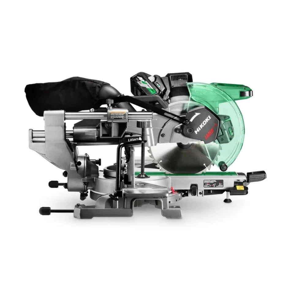 Hikoki | Cordless Miter Saw 255mm 36V, Duel Bevel, Shadow Line