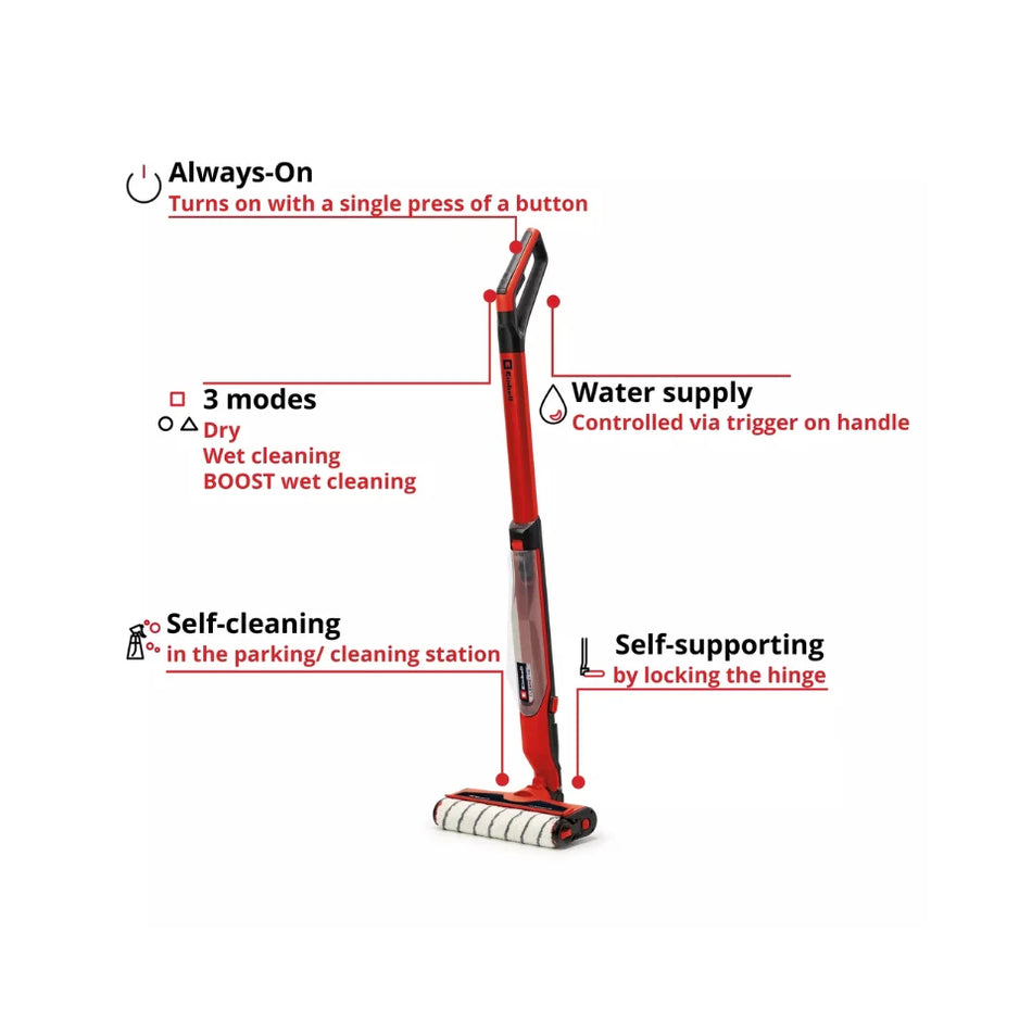Einhell | Cordless Hard Floor Cleaner - Cleanexxo (Batteries Excluded)