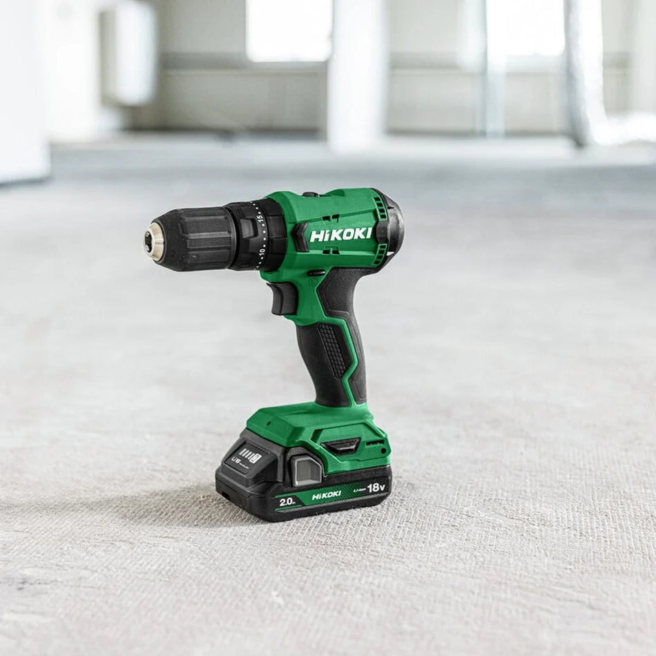 Hikoki | Cordless Hammer Drill 2x 2Ah Batteries & Charger DV18DAWCZ