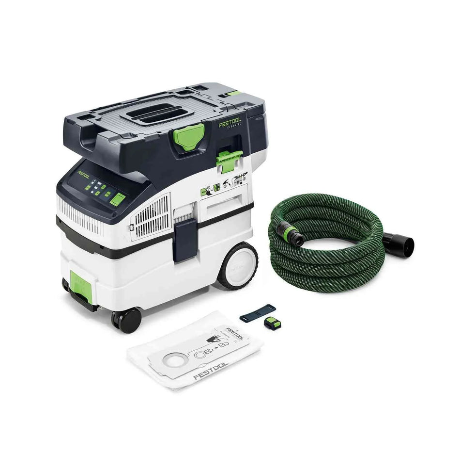 Festool | Cordless mobile dust extractor Cleantec CTLC MIDI Basic + 2x FREE 18V 5.2Ah Battery packs
